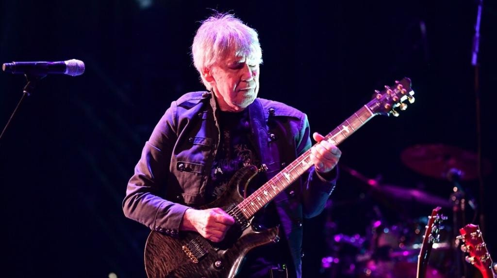 Guitarist performing on stage